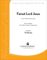 Fairest Lord Jesus Flexible Woodwind Trio/ Piano cover